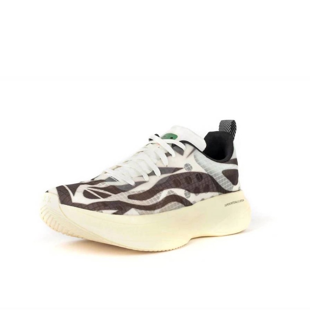 BRANDBLACK women kaiju shoes in black/white chunky streetwear exc condition 7.5